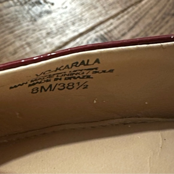 Vince Camuto Karala Red Leather Pointed Toe Pump - Picture 8 of 9